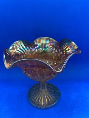 Vintage Imperial Marigold Carnival Compote